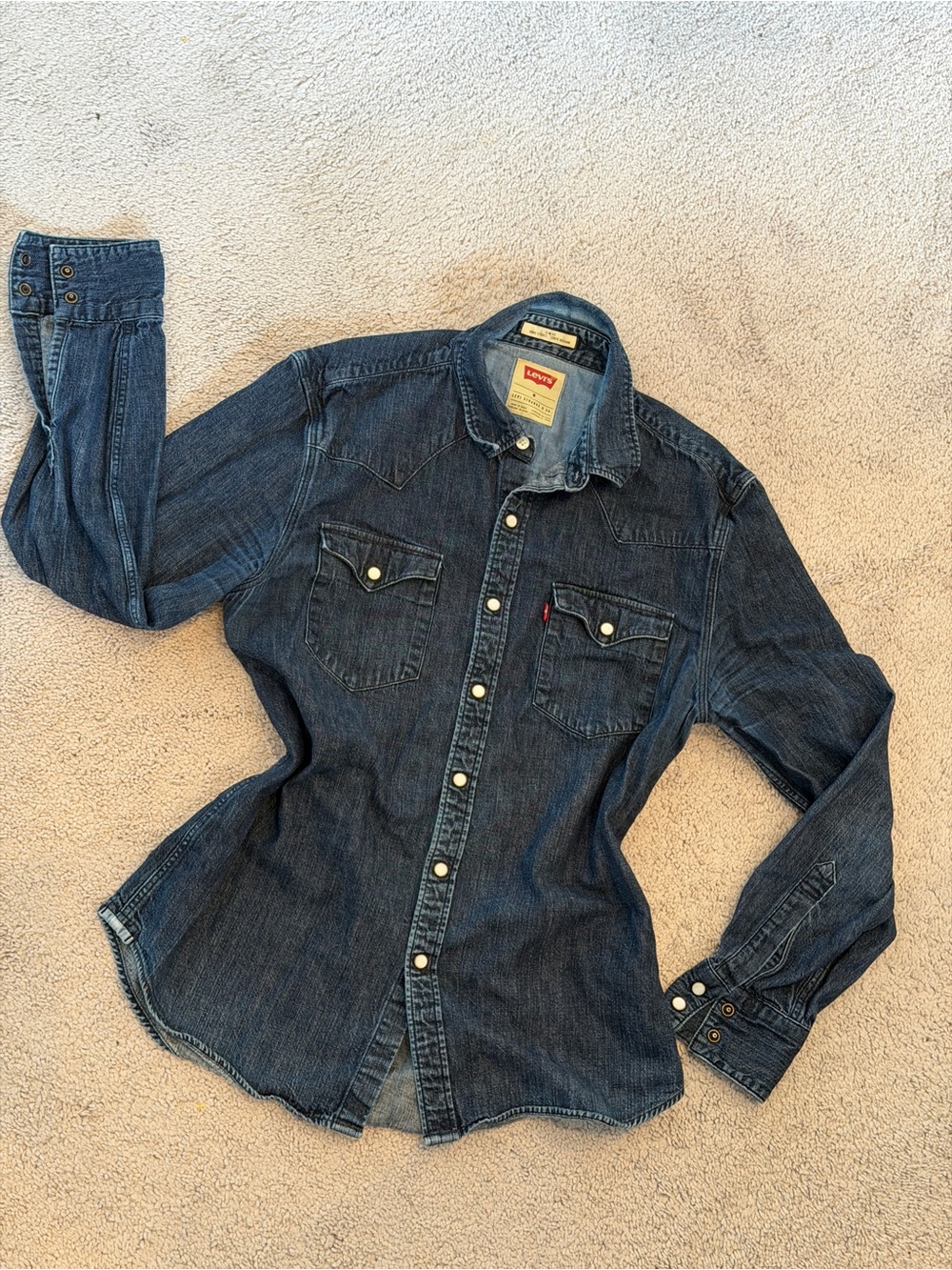 Levi's Dark Blue Denim Shirt